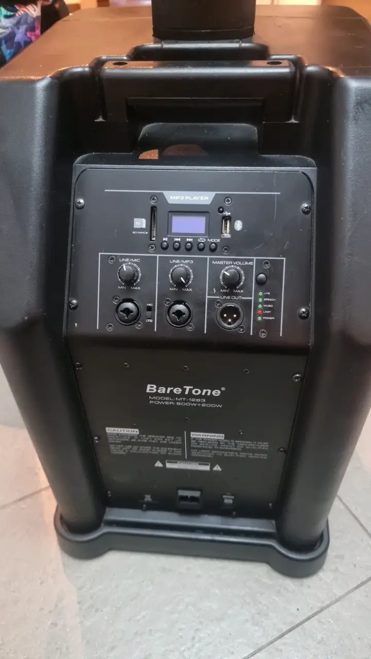 Parlante BareTone MT-1263 con Potencia 800W+200W - 4