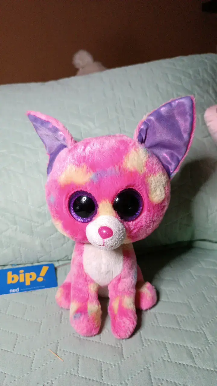 Peluche ojos brillantes multicolor - 1