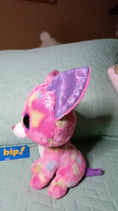 Peluche ojos brillantes multicolor - miniatura 2