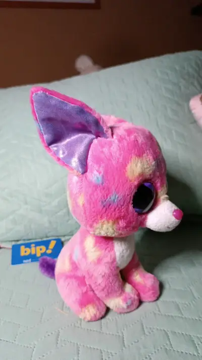 Peluche ojos brillantes multicolor - miniatura 4