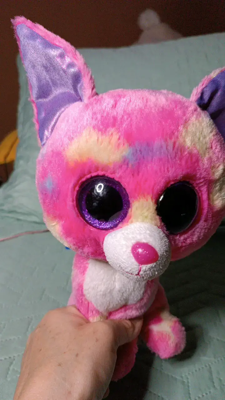 Peluche ojos brillantes multicolor - 5