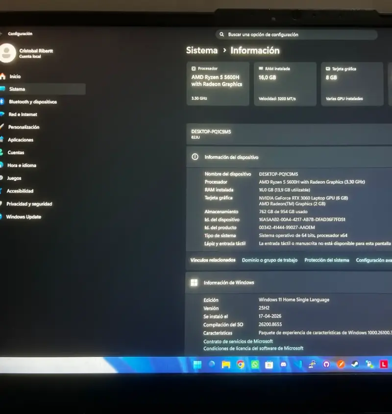 Lenovo Legion 5 - Como nuevo - 4