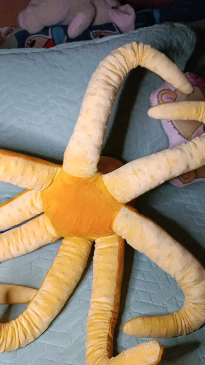 2 Peluches Pulpo Gigante Naranja Suave - 5