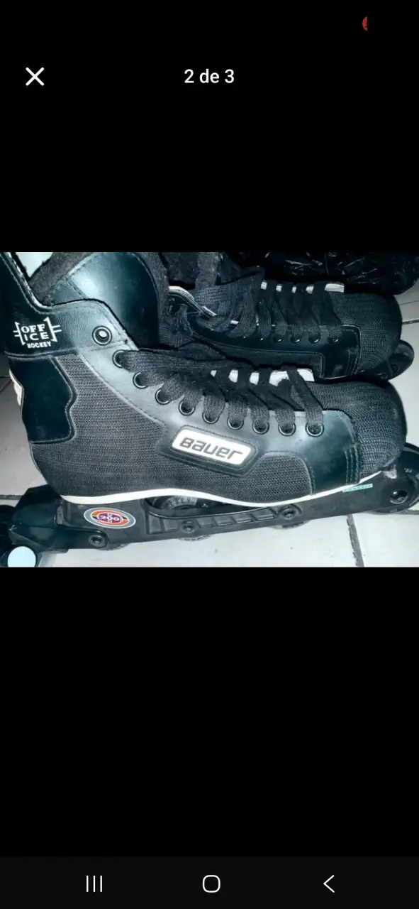 Patines en línea Bauer negros en buen estado - 2