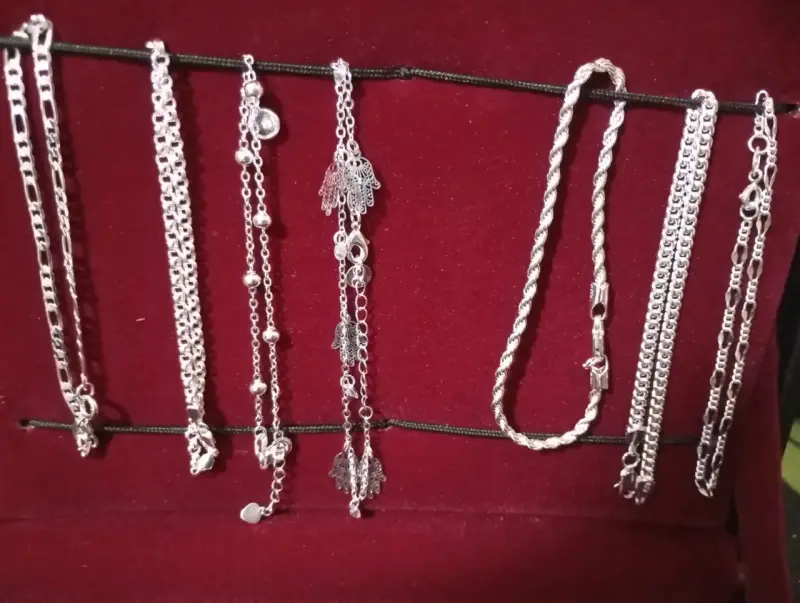 joyería de plata 925 pulseras y aros - 1