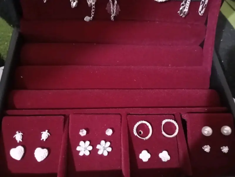 joyería de plata 925 pulseras y aros - 2