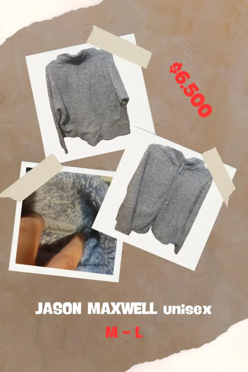 Suéter Gris Unisex Jason Maxwell