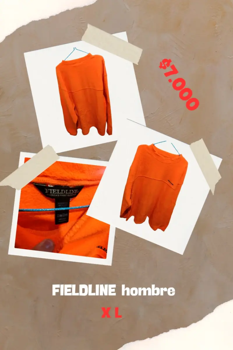 Polerón naranja Fieldline para hombre talla XL
