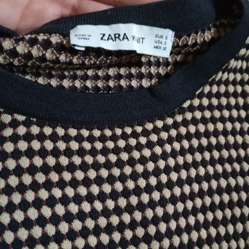 Suéters - Suéter Zara Knit tejido a rombos - 2