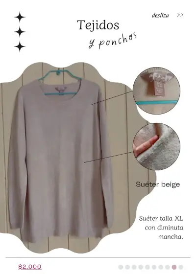 Suéters - Suéter Zara Knit tejido a rombos - miniatura 6