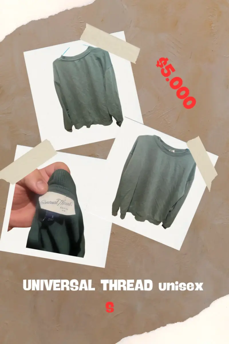 Polerón verde unisex Universal Thread