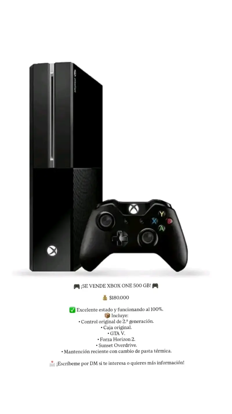 Xbox One 500 GB con control