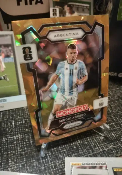 Cartas Sergio Kun Agüero Panini Monopoly Prizm - miniatura 2