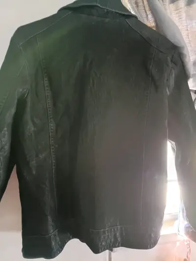 Chaqueta gamuza  negro Stefano Cocci con cierre as - miniatura 2