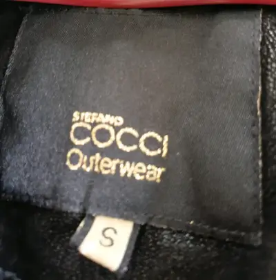 Chaqueta gamuza  negro Stefano Cocci con cierre as - miniatura 3