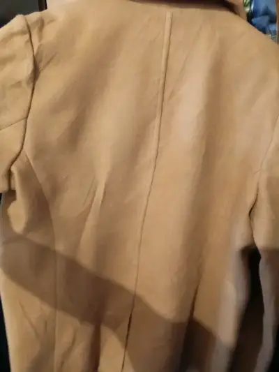 Abrigo de lana virgen talla 2XL color beige - miniatura 2