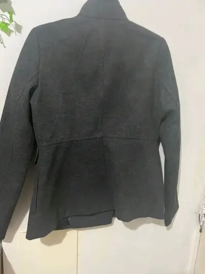 Abrigo gris oscuro Old Navy para mujer - miniatura 3