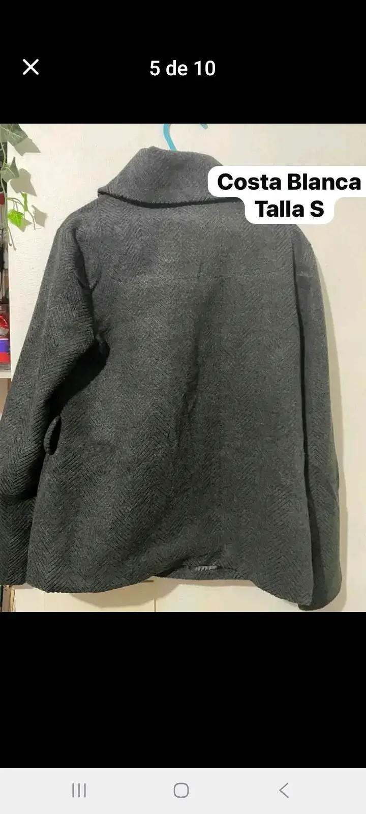 Abrigo gris Costa Blanca talla S - 2