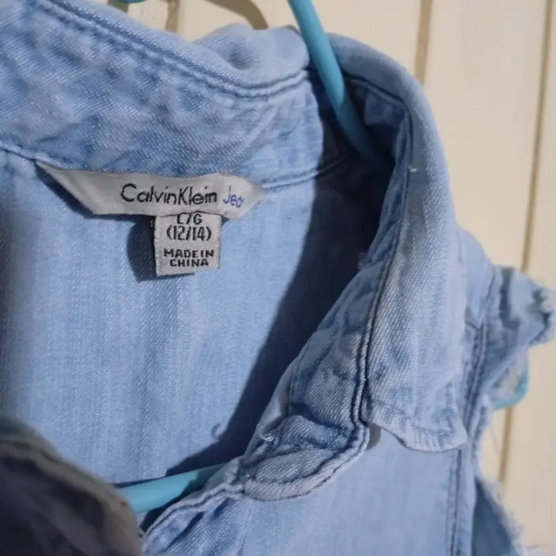 Vestido de mezclilla sin mangas Calvin Klein - 2