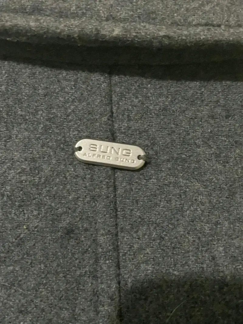 Abrigo Alfred Sung gris oscuro - 4