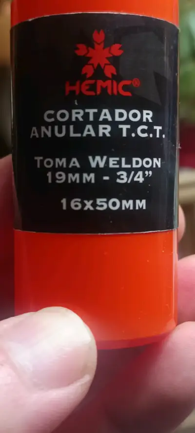 Cortador Anular T.C.T. Hemic 19mm - miniatura 1
