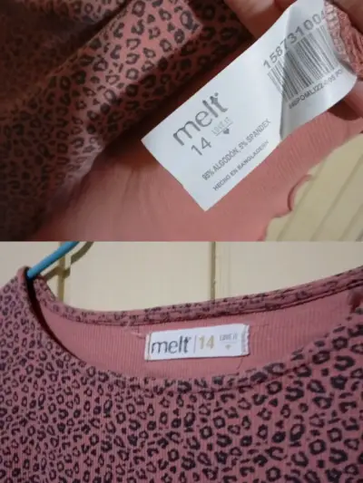 Ropita Niña 🧚🏼‍♀️ Polera Manga Larga Animal Print Melt - miniatura 2