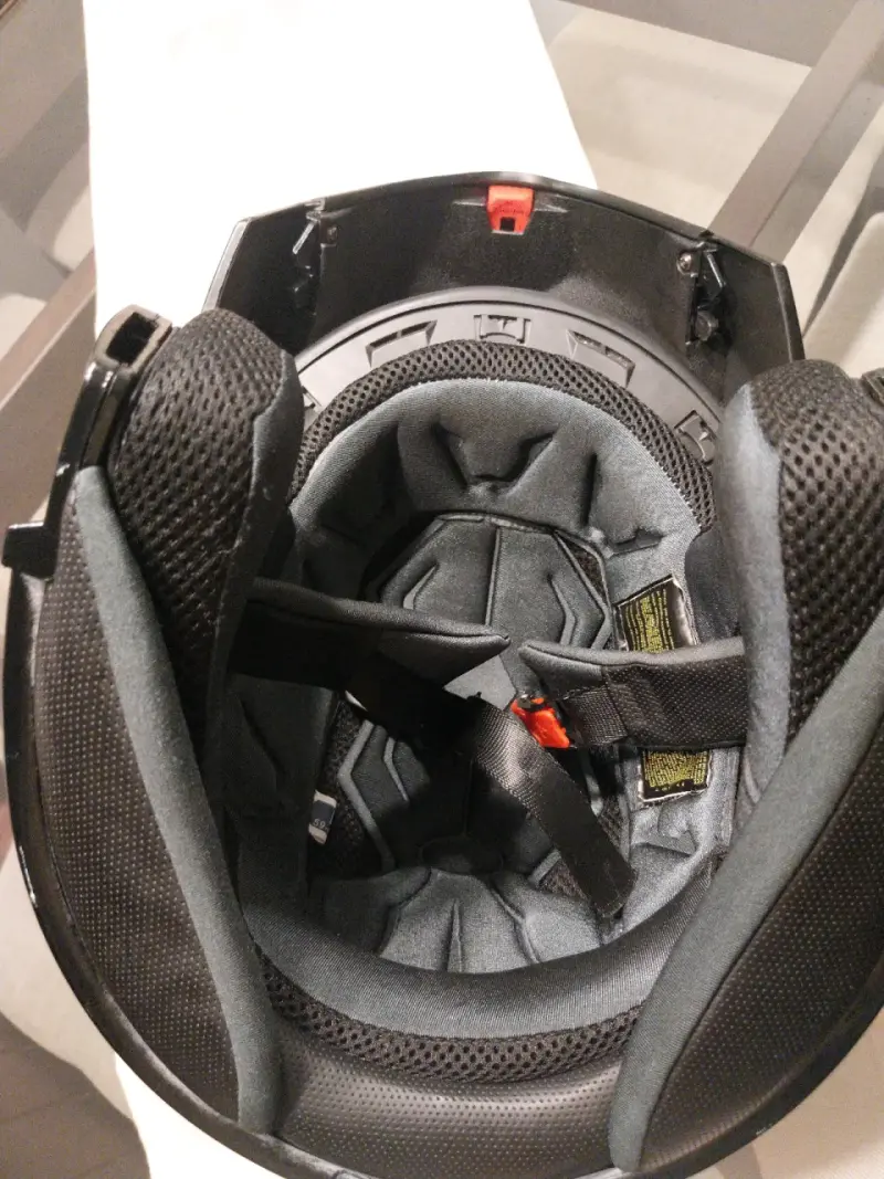 Casco de moto abatible negro - 3