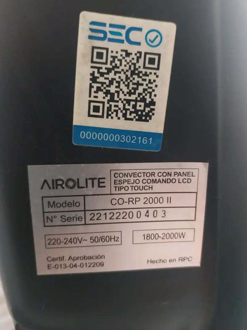 Calefactor eléctrico de vidrio Airolite - 4