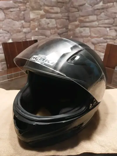 Casco de moto negro Nenki - miniatura 4
