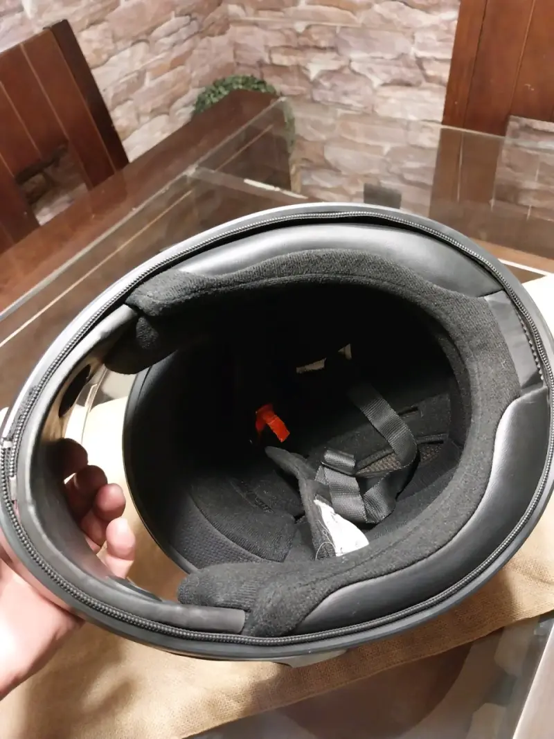 Casco de moto negro Nenki - 5