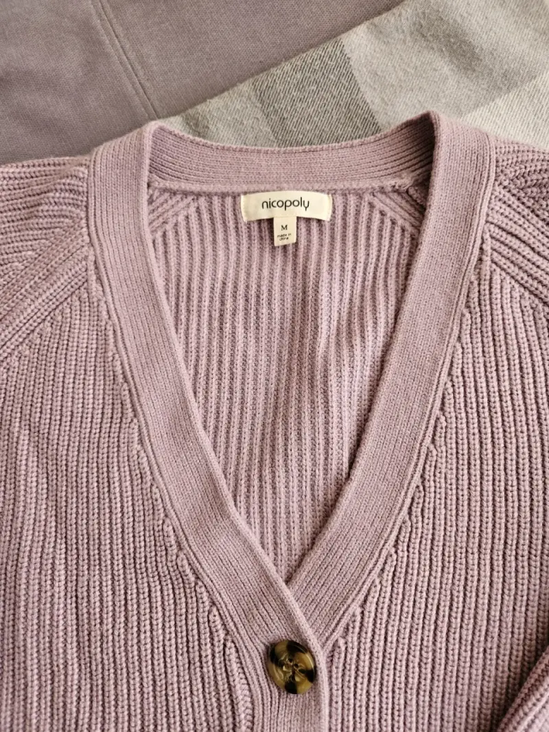 Cardigan de punto lila Nicopoly para mujer - 2