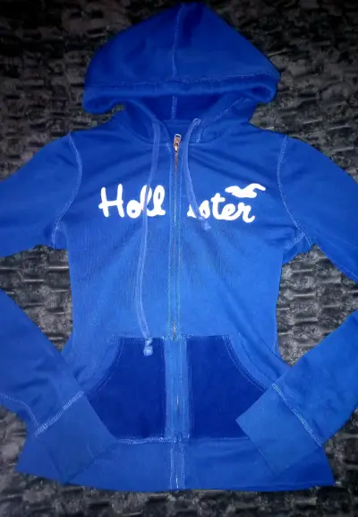 Polerón azul con capucha Hollister para mujer - miniatura 1