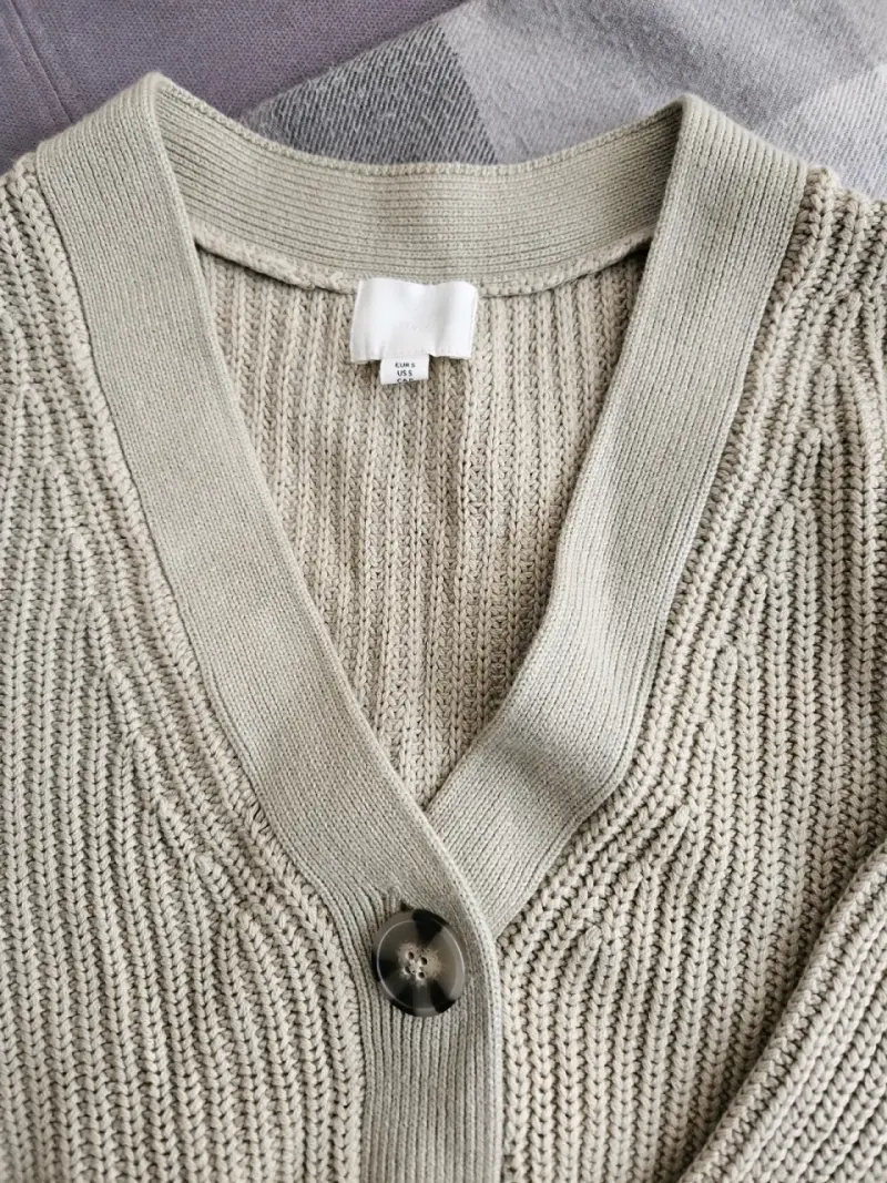 Cárdigan Beige de Punto para Mujer - 2