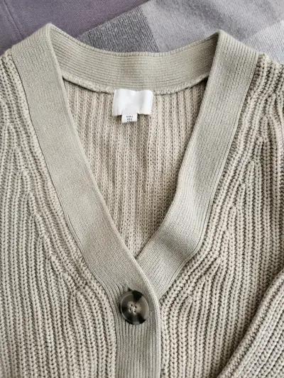 Cárdigan Beige de Punto para Mujer - miniatura 2