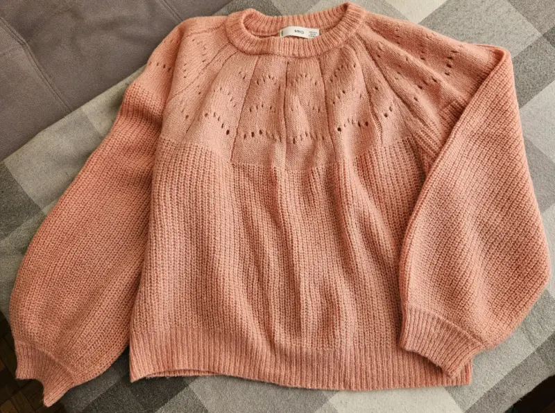 Suéter de punto rosa MNG para mujer - 1