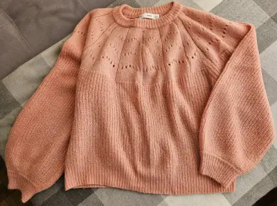 Suéter de punto rosa MNG para mujer - miniatura 1