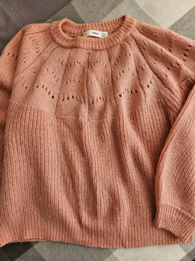 Suéter de punto rosa MNG para mujer - 2