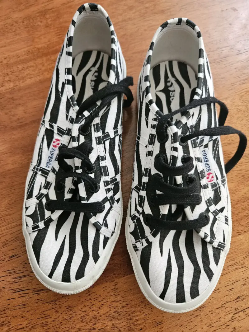 Zapatillas Superga con diseño de cebra - 1