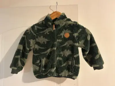 Chaqueta de polar infantil con diseño de dinosaurios - miniatura 4