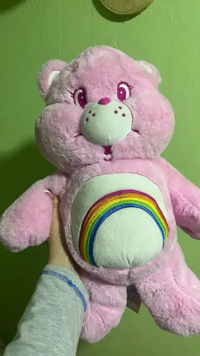 Peluche Oso Cariñosito Rosado con Arcoíris - miniatura 3