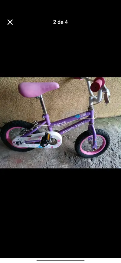 Bicicleta infantil Ozark Trail Flutter 12 morada - miniatura 1
