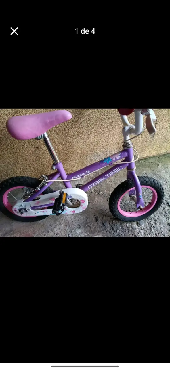Bicicleta infantil Ozark Trail Flutter 12 morada - 2