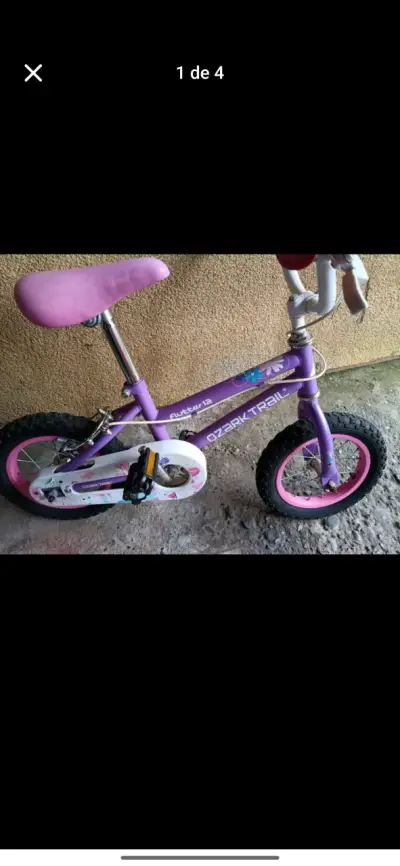 Bicicleta infantil Ozark Trail Flutter 12 morada - miniatura 2