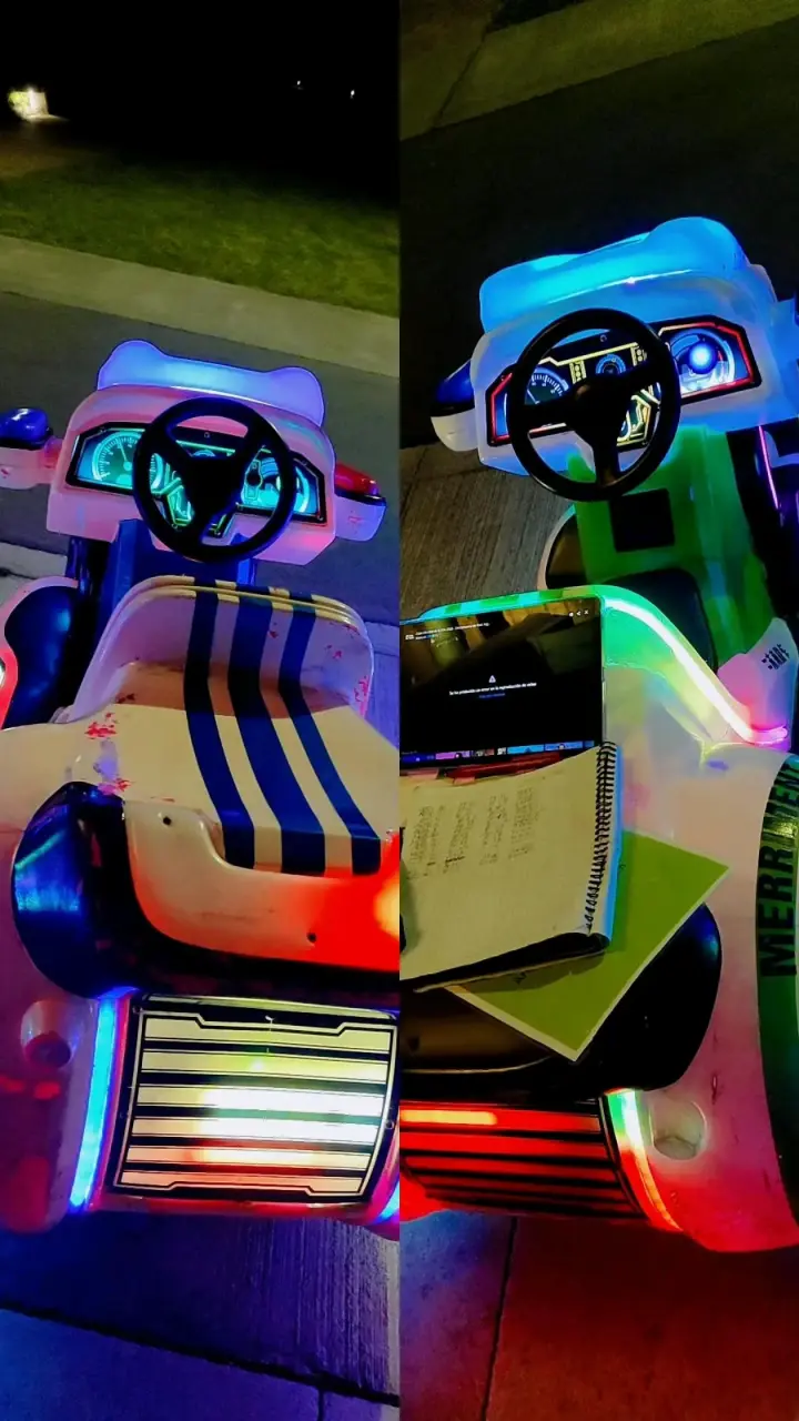 Moto eléctrica para niños con luces LED - 2
