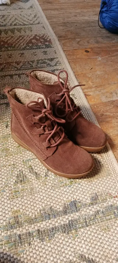 Botines de gamuza marrón Fagus para mujer - miniatura 2