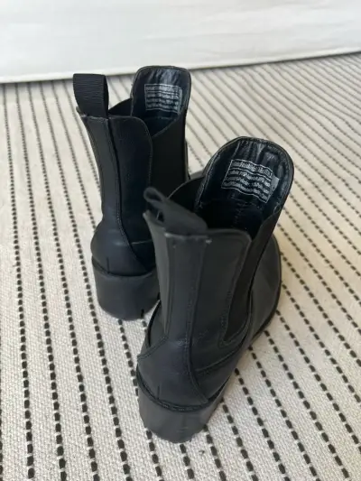 Botines de dama negro con plataforma talla 36 - miniatura 4