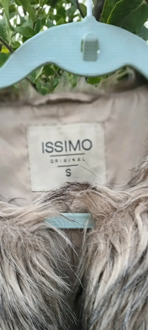 Chaleco de piel sintética Issimo beige - 3
