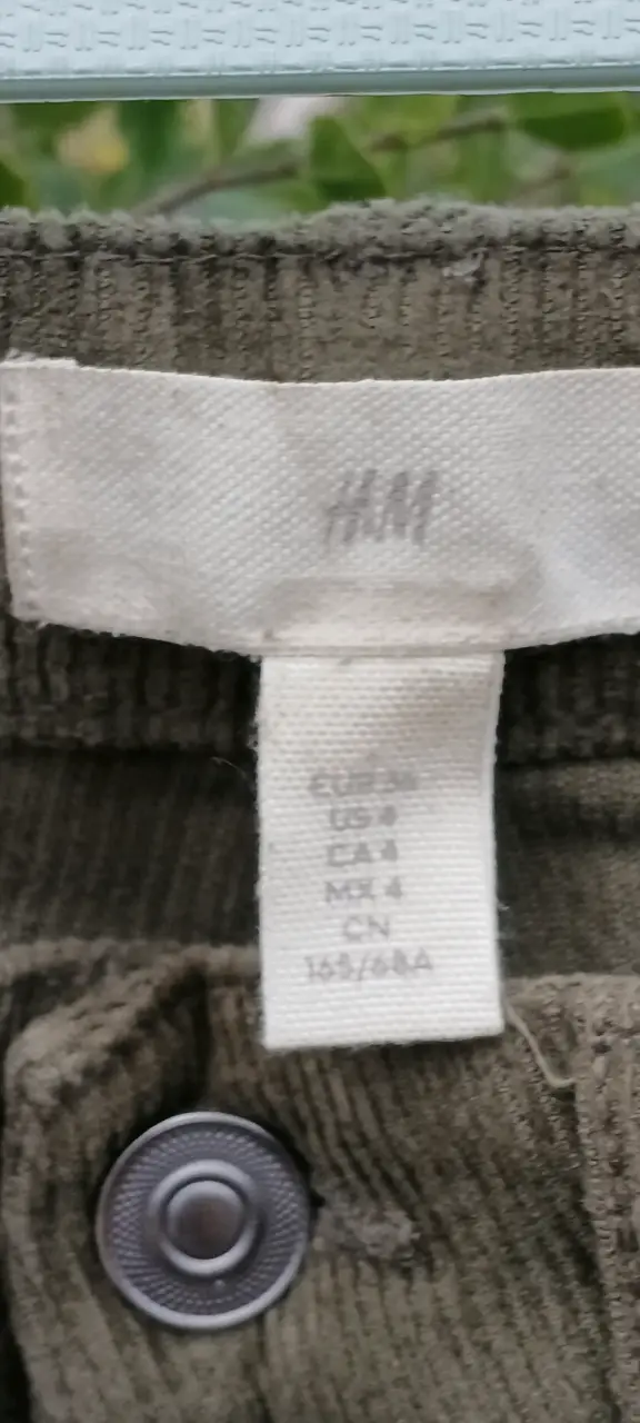 Pantalones de cotele verde botella H&M para mujer - 3