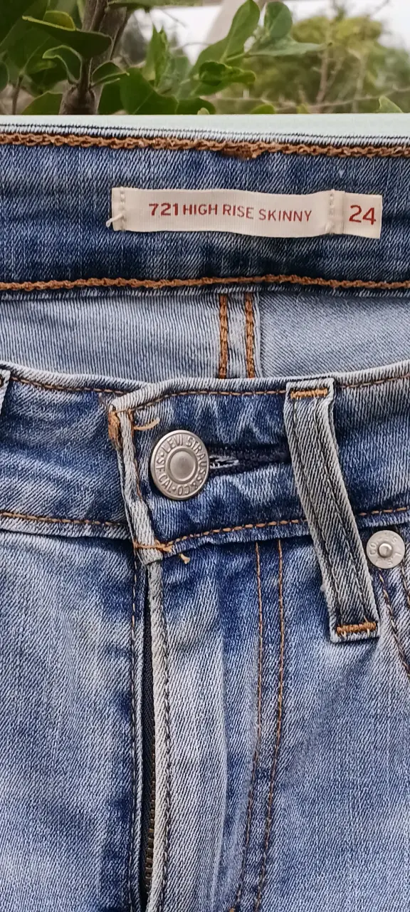 Jeans Levi's 721 High Rise Skinny Mujer Talla 24 - 3