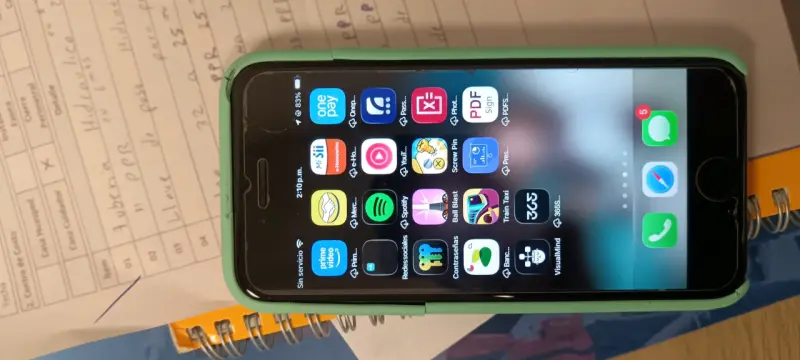 iPhone con carcasa de calaveras coloridas - 2